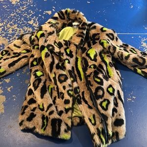 APPARIS Chloe Leopard faux fur jacket